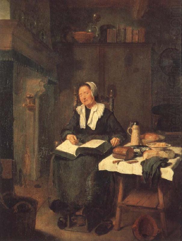 A Woman Asleep by a Fire, BREKELENKAM, Quiringh van